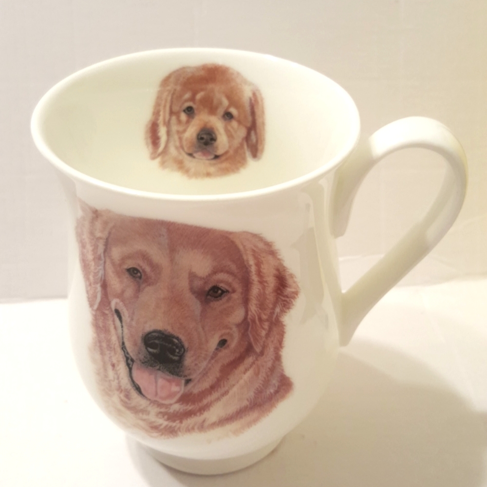 Roy Kirkham Fine Bone China  ceramic Tea  mug **My favorite dog**